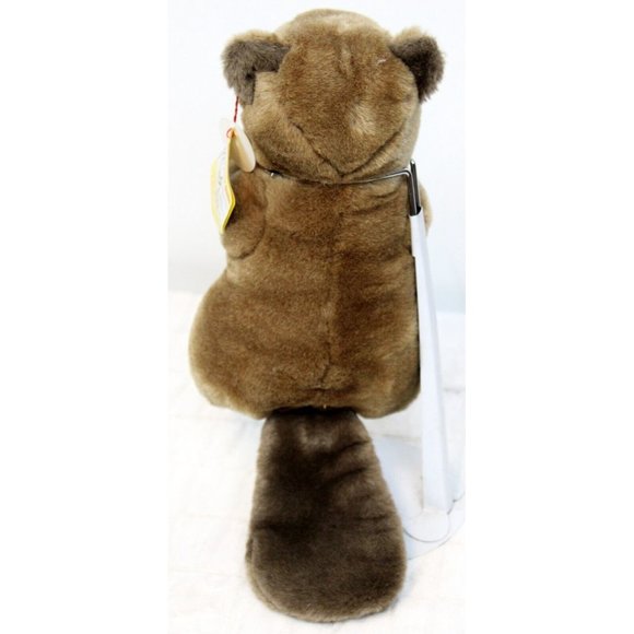 Vtg 80s 90s Steiff Beaver Cosy Nagy Plush Forever Yours Button Ear 5396/22 - Picture 3 of 9